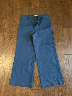 LOFT Wide Leg Pants in Gray